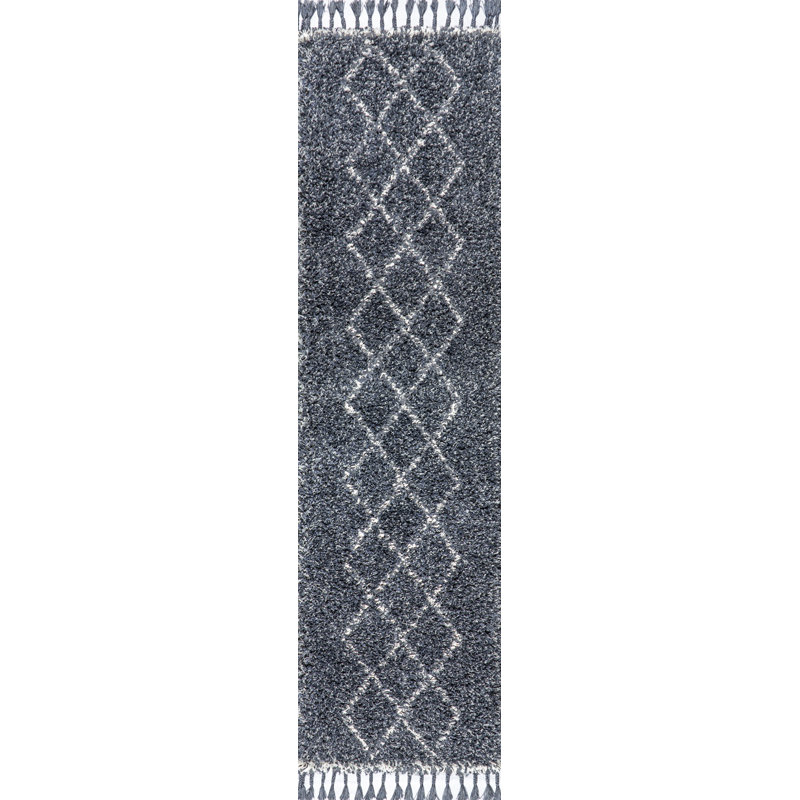 Tapis à poils longs Cantera, Tapis de couloir 2 pi 3 po x 8 pi
