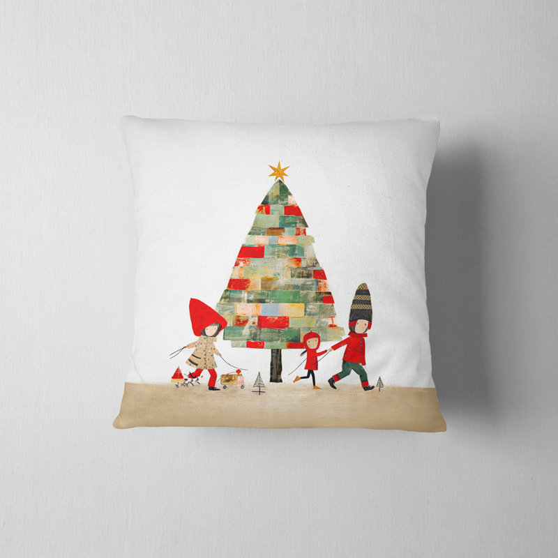 Housse de coussin Family Christmas Holiday, H 16 po x l 16 po
