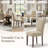 Vintage 6" Thick Seat Parsons Dining Chairs with Nailhead Trim Solid Wood Legs-1018406137