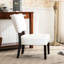 Fauteuil d'appoint en cuir avec siège surdimensionné et siège d'apparence, excellent ornement pour matériaux-613636830