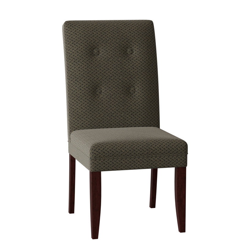Chaise d'appoint rembourrée Halene, Rayé ivoire, Rôti français