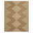 Modern Geometric UV-resistant Indoor / Outdoor Area Rug in Brown/Beige-713722707
