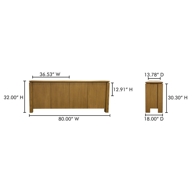 Brook Sideboard Country Oak