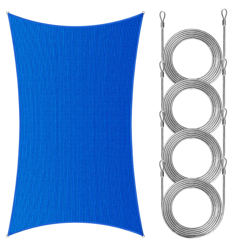 Voile d'ombrage rectangulaire Royal Shade, 10 pi x 8 pi, Bleu