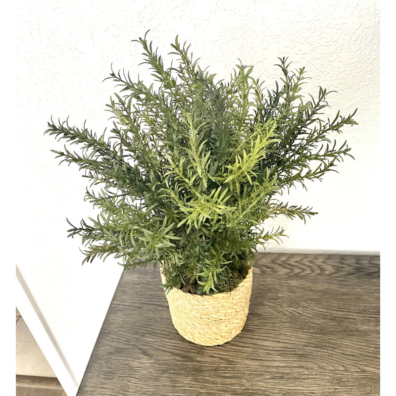 Plante artificielle en panier 16 po