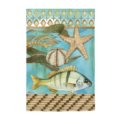 Drapeau de jardin avec courants océaniques