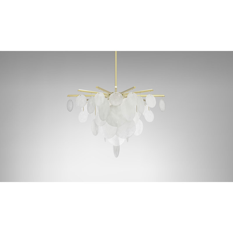 Nimbus 4 - Light Chandelier, Satin Brass
