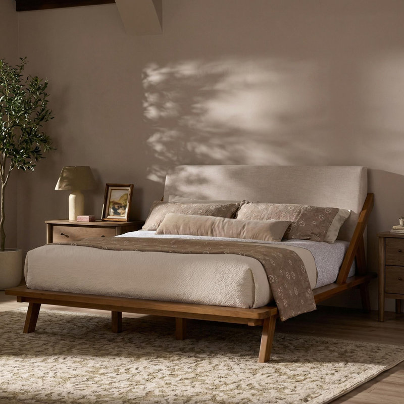 Breonca Upholstered Platform Bed, Queen