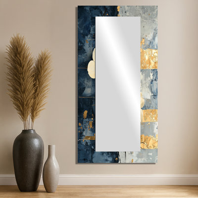 Arbre à cornouiller en marbre doré Horizon I - Art mural miroir floral - imprimé sur métal