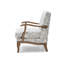 Hansel Linen Meadow Print Accent Chair 