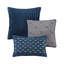 Ensemble d'édredon 7 pièces Jaquard bleu marine-119744337
