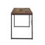 Bureau d'écriture avec cadre en métal noir pour des espaces de travail minimalistes et un attrait industriel rustique.
