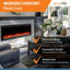 Foyer électrique linéaire SimpliFire Allusion Platinum-94384657