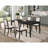 Luxury Build - Gaskill 5-Piece Rectangular Extension Leaf Dining Set Black