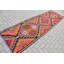 Handcrafted Turkish Herki Runner Rug in Red - Ideal for Stairways and Hallways