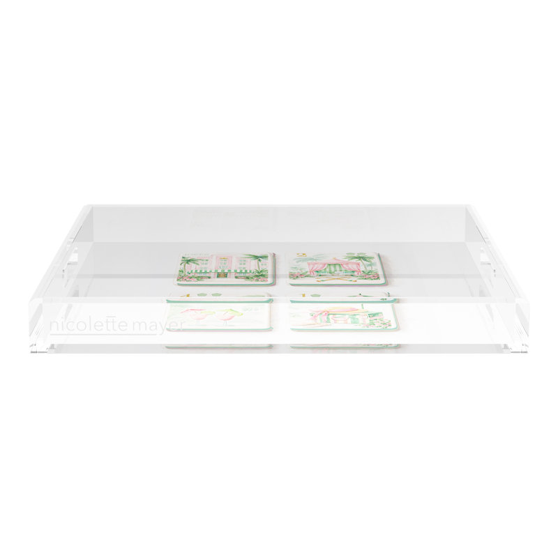 Decorative Tray, 2" H x 18" W x 18" D