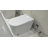 Smart Toilet Bidet Combo, Auto Open/Close Lid, Tankless 1.28 GPF Auto Flush, Heated Seat, Warm Wash & Dry, Intelligent Soft- Close, LED display, Grey-123133725