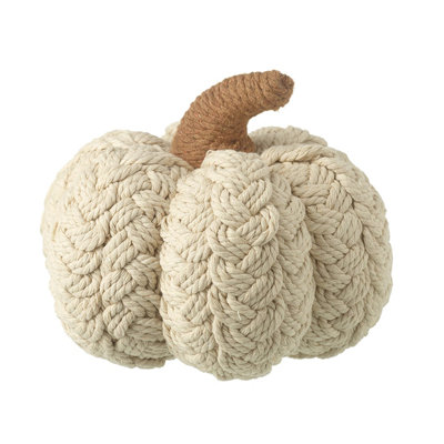 Cream Pumpkin Decoration