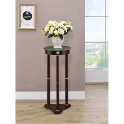 Table d'appoint décorative avec support pour plante rond