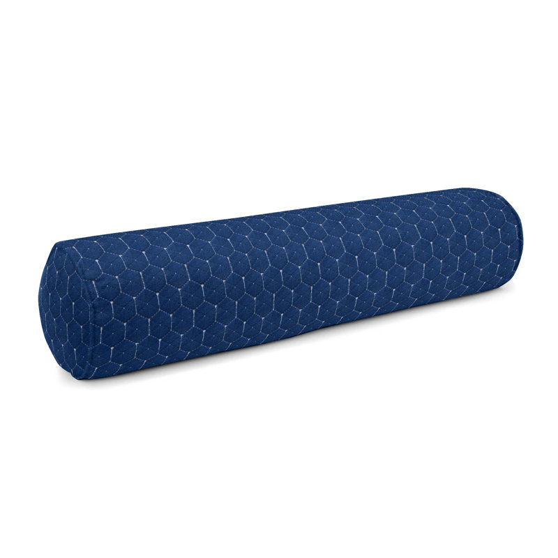 Coussin de traversin, H 9 po x l 48 po, Indigo