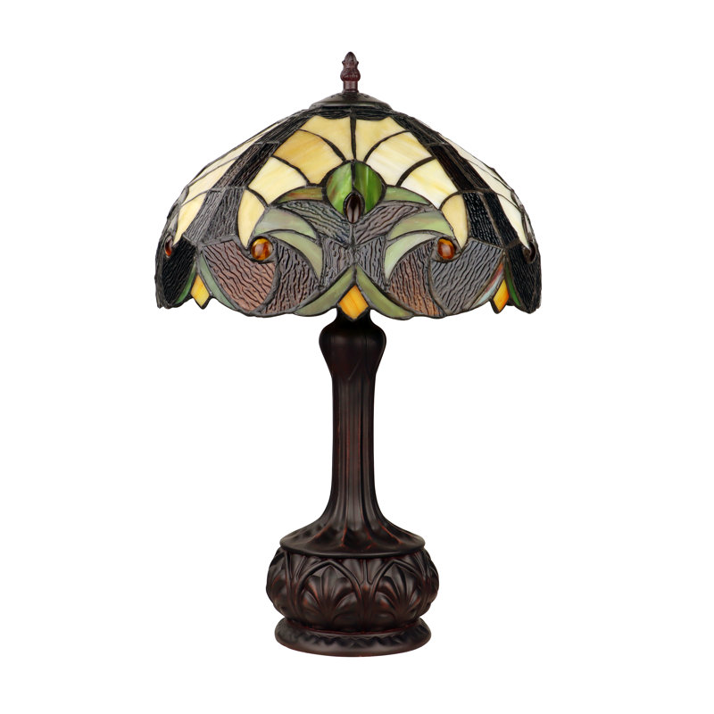 Victorian Resin Table Lamp, Yellow
