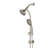 Topcraft 5-Inch Wall-Mounted Rain Shower Head With Multi-Function Handheld Shower-125562381