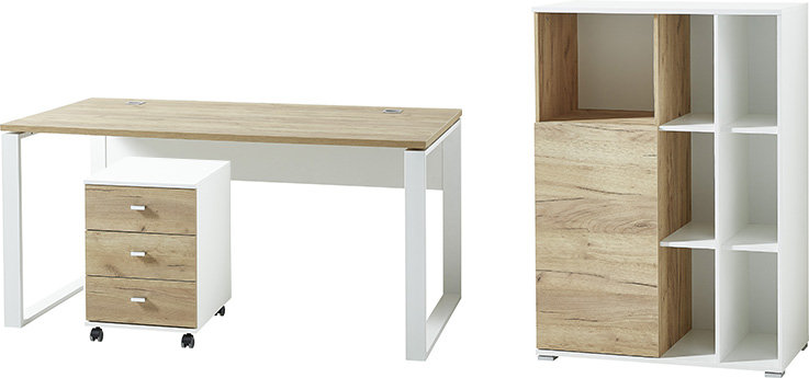 3 Piece Writing Desk Office Set