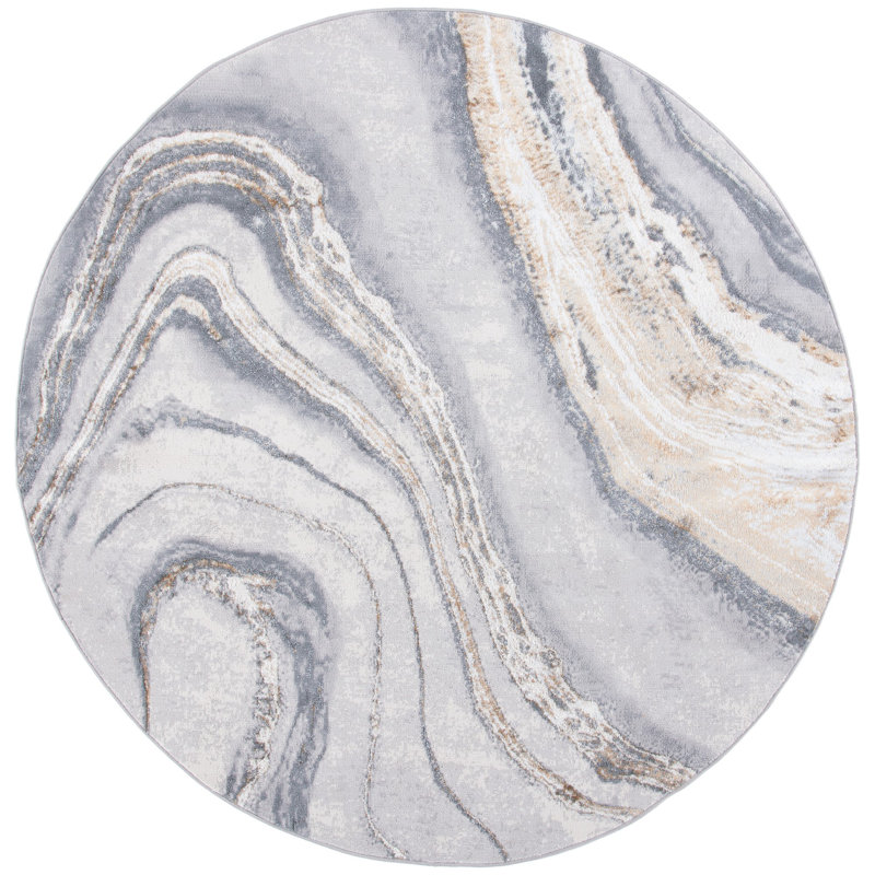 Katelin Abstract Indoor Rug, Round 10'