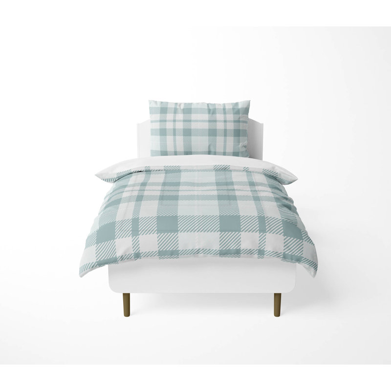Ensemble d'édredon léger Gen Plaid, Ardoise