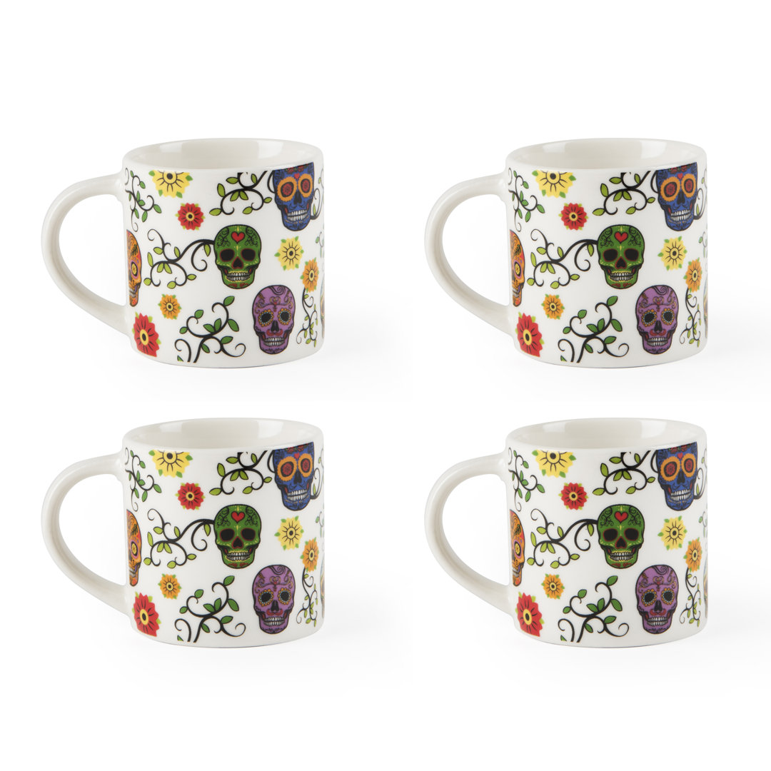 Excelsa Calavera 4er Set Espressotassen