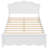 Full Size Wood Platform Bed with Headboard