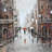 City rain - 32"x32" art on canvas
