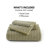 3PCS Full/Queen Waffle Washed Duvet Set-130784340