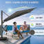 Grand parasol carré en porte-à-faux pour patio-356478276-356478279