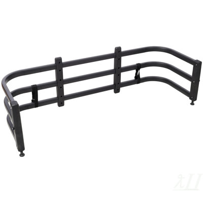 Rallonge de camion, rallonge de hayon rétractable en aluminium, longueur réglable de 53,33 po à 67,75 po, noir