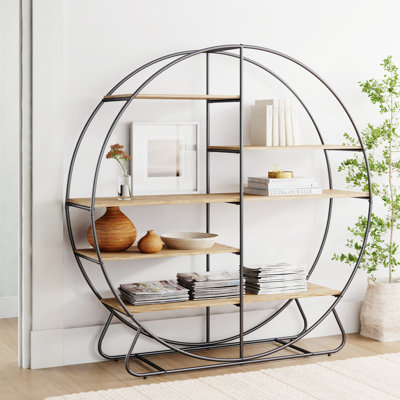 Étagère à livres en acier H 61,75 po x l 60,7 po Zilla