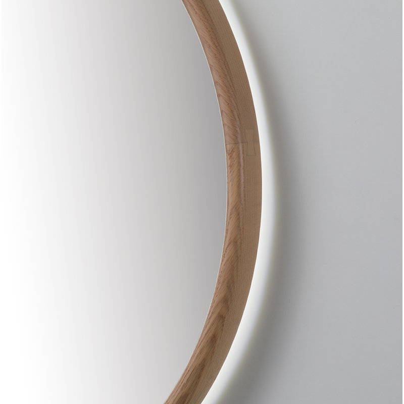 Zen LED Mirror, 29.52" x 29.52", Round, Whitewash