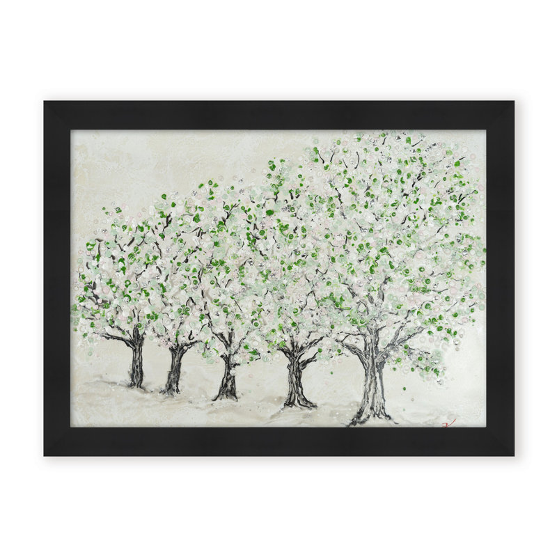 Nature Inspired "Springtime Serenity" Canvas Wall Art By , 30" H x 40" W, Framed Print, Brown