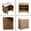 Ensemble de meuble-lavabo sur pied 30 po avec lavabo en résine Quarnar, 2 portes à fermeture douce, tablette réglable-946862109-946862110