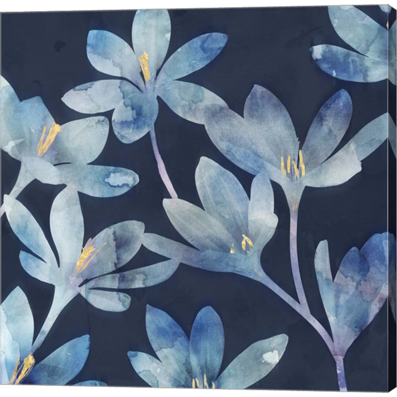 «Mystique Blue I» par Edward Selkirk - impression sur toile tendue, H 24 po x l 24 po x P 1,5 po