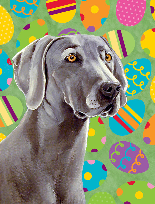 Drapeau de jardin Atara, Weimaraner