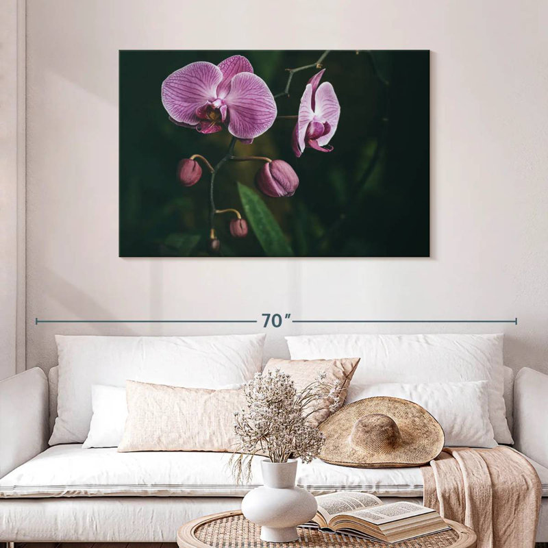 Harnek Blossoming Orchid Flowers, 30" H x 45" W