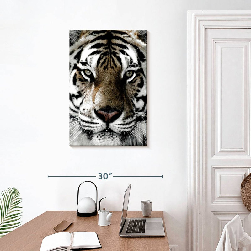 Brampt White Tiger Gaze, 30" H x 20" W