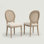 Pelaez 20" Wide Dining Chair with Cane Back