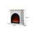 51.18"Modern Minimalist Solid Wood Heating Electric Fireplace