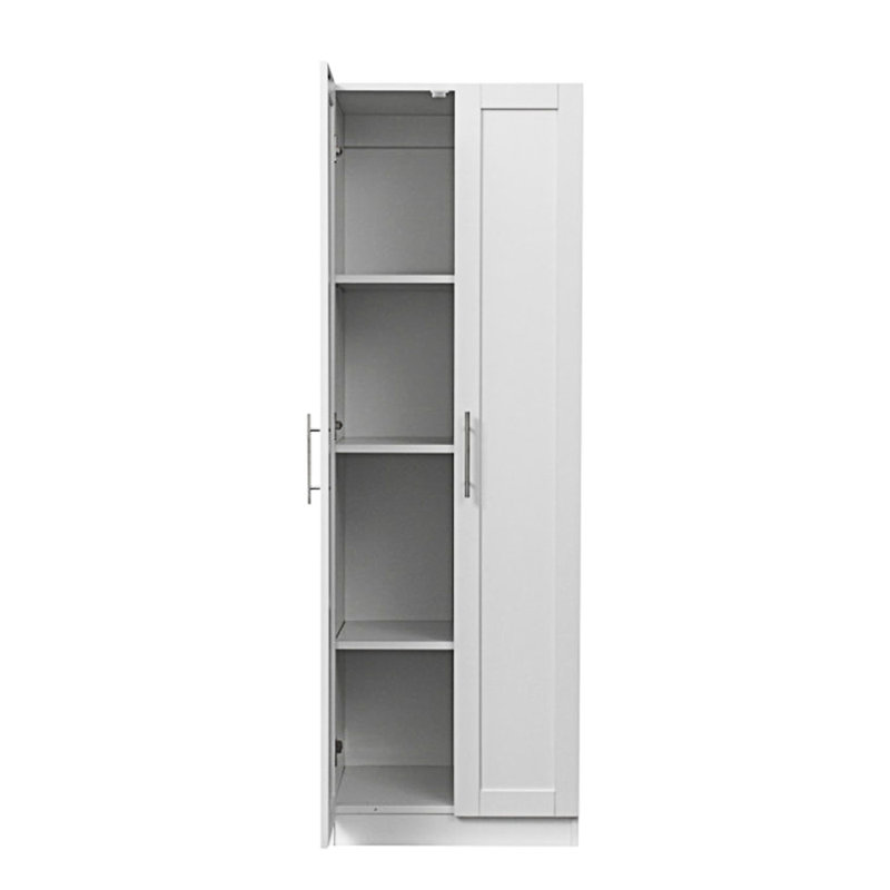 Armoire haute, armoire de cuisine avec 2 portes, armoire d'appoint, armoire d'entrée