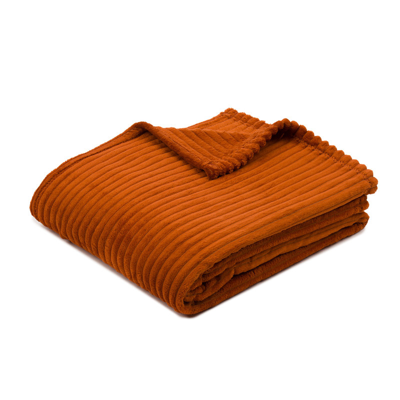 Fine corduroy blanket, Cinnamon