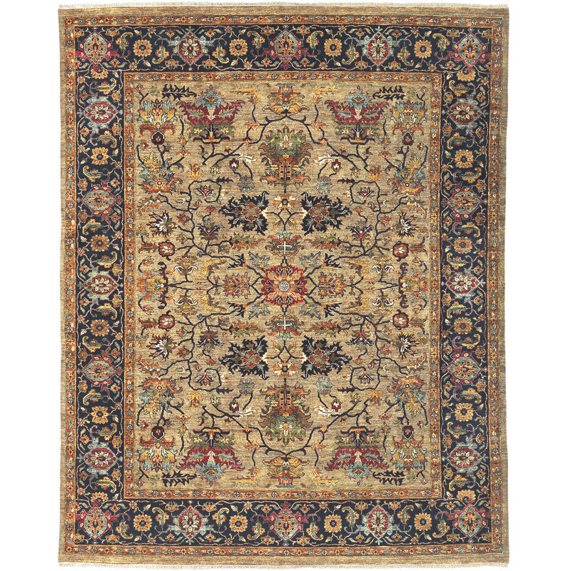 Bursa Wool Oriental Indoor Rug, Rectangle 2' x 3'