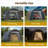  13 X 20 Ft Heavy‑Duty Carport with 4 Cloth Bags for Enhanced Stability, Round‑Top Portable Garage with 2 Roll‑Up Doors, Carports for Vehicle Storage, Outdoor Tools & Equipment-116448719
