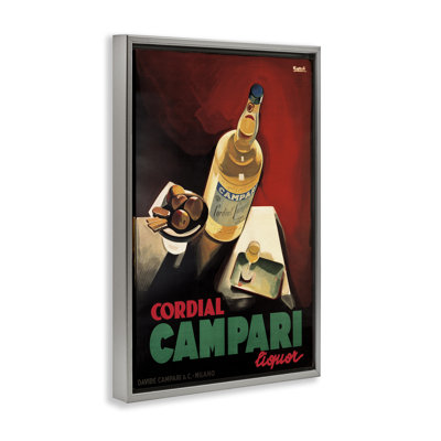 Cadre flottant rétro Campari Wine, design par Marcus Jules
